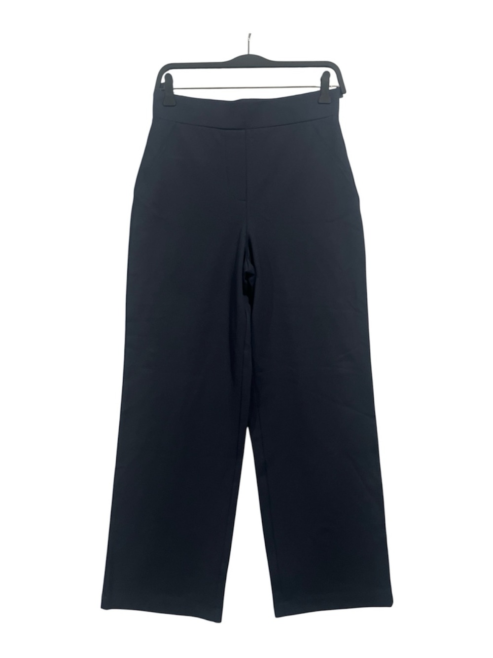 Quince Ultra-Stretch Ponte Wide Leg Pants Women’s Small Navy Blue